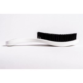 Crown Quality Products Original Contour 360 Wave Brush - Hard Flex Bristles (White) Hairbrush
