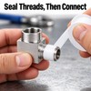 304 Stainless Steel 90° Elbow Pipe Fitting – Male/Female Threaded