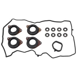 12030-5A2-A01 Engine Valve Cover Gasket Set Kit, Compatible with Honda Accord 2013-2017 2.4L Engine EX EX-L LX-S Coupe 2-Door, EX EX-L LX Sport Sedan 4-Door Models
