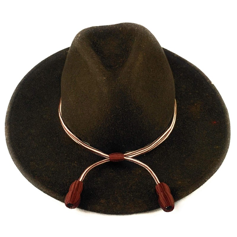 US Army Medical Department Maroon White Acorn Stetson Hat Band,