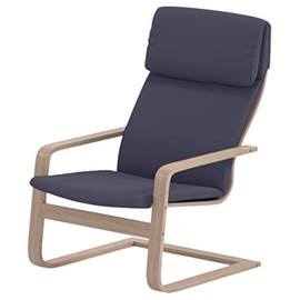 The Pello Chair Cotton Covers Replacement Compatible with IKEA Pello Chair Cover (Or Pello Armchair Slipcover). Multi Color Options (Dark Bluish Gray)