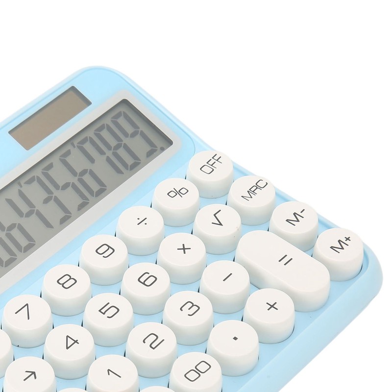12 Digits Desktop Calculator with Large LCD Display Dual Power