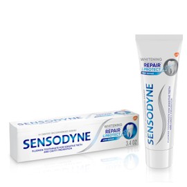 Sensodyne Repair and Protect Whitening Toothpaste, Toothpaste for Sensitive Teeth and Cavity Prevention, 3.4 oz