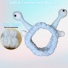 Snail Headband for Women & Girls,Cute Coral Fleece Elastic Spa