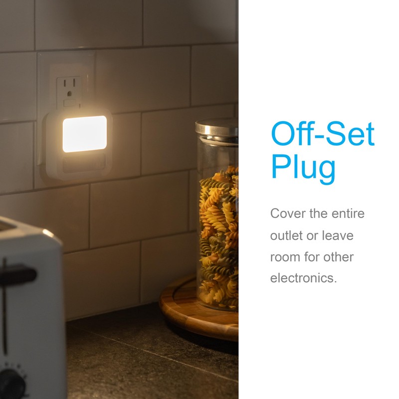 GE LED Motion Sensor Night Light, Plug-In, Dusk-to-Dawn Sensor, 20