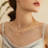 Andsion 18K Plated Gold Chain Necklace for Women, Gold Necklace
