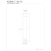 Kingston Brass KSB837 6-Inch Extender, 13/16'' (L) x 13/16'' (W)