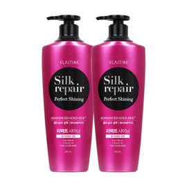 LG Household & Health Care Elastin Silk Repair Shining Gold Shampoo 550ml X 2
