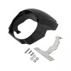 HDBUBALUS Black Headlight Fairing Cover Mask Fit For Harley Softail