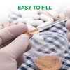 AngtaiJN Empty Vegan Capsules Size 0 Clear Empty Capsules for