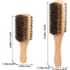 Flyanzebi Double Sided Boar Bristle Hair Brush Set, 2Pcs Detangling
