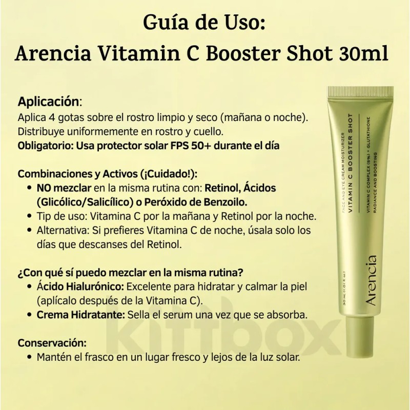 Arencia Vitamina C Booster Shot 30ml Original Corea