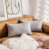 Demetex 12x20 Pillow Cover Farmhouse Linen Decorative Throw Pillow Cases