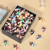 Voopurbic 200 Pcs Mini Jesus Figurines Bulk, Multi-Colors Little Jesus