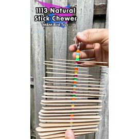 Mandarin Bird Toys 1113 Natural Stick Chewer - Handcrafted Breakable Twisting Hanging Bird Cage Toy