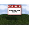 TOURIST SUN HATS For Sale Whte Red Black 1 Single