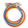 3Pcs Refrigerant Charging Hose 0.9m High Pressure 1/4in AC Charging