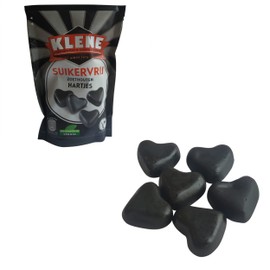 Klene Licorice | Sugarfree Licorice | Sweet Heart-Shaped Dutch Licorice | Dutch Liquorice | Klene Liquorice | Bag of 3.7 Ounce
