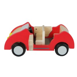 Hape Wooden Doll House Family Car| Toy Vehicle Seats up to 4 Figures for Complete Doll House Furniture Set