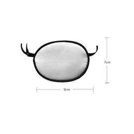 WISTOM 1 Eyepatch, Silk, Visual Correction, Protective Eyepatch, Weakvision, Diagonal Eye Mask, Supple Comfort, White