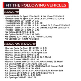 NITOYO High Pressure Fuel Pump Compatible with Hyundai Santa Sonata Tucson, Kia Sorento Optima Sportage 2.0L 2.4L, Replaces 35320-2G720 35320-2G730 35320-2G740