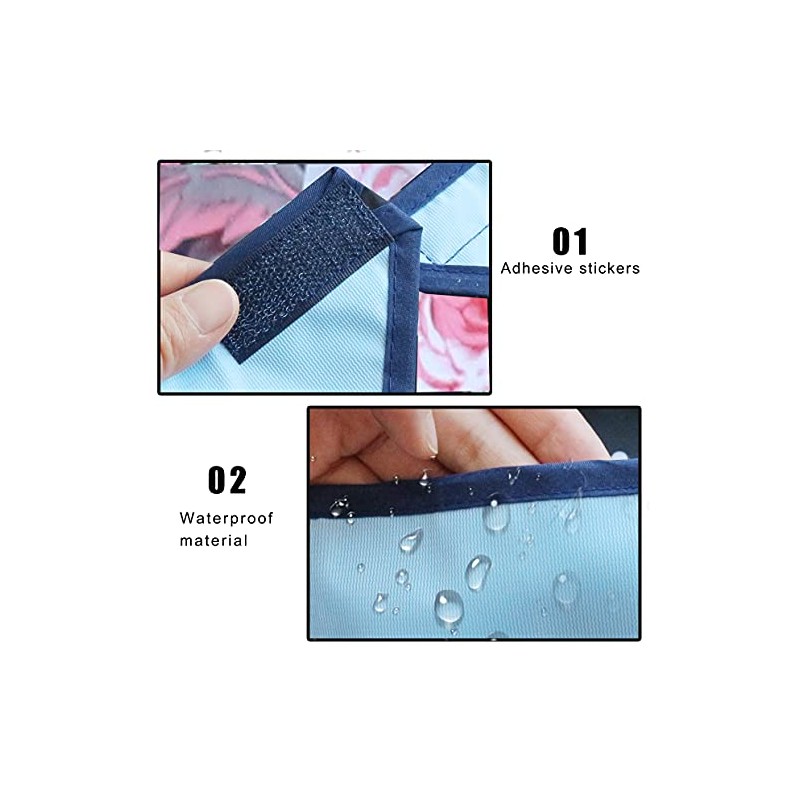 kuou Kuou 2-Pack Adult Bibs, Washable Dining Bibs for Elderly