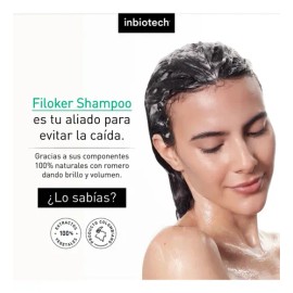 Inbiotech Filoker Shampoo 250ml Anticaída Protege Fortalece