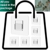 Jovware Adhesive Shower Caddy Replacement Sticker - Flat Hooks for