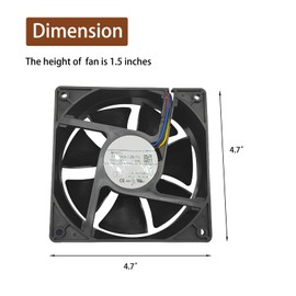 KIT0353 Smoker Fan for Traeger Fan Replacement, Pellet Grill Induction Fan Motor for Traeger Timberline 850 and Timberline 1300 Pellet Grill, DC 12V, 1.3A Grill Replacement Parts for Traeger