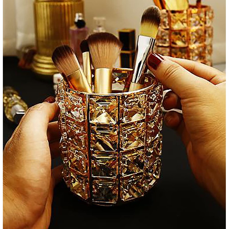 umely Crystal Accessory Case, Makeup Brush Case, Storage, Interior, Stylish,