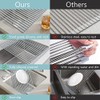 YEHUARIS Roll-Up Dish Drying Rack, Multifunctional Rollable Over Sink Dish