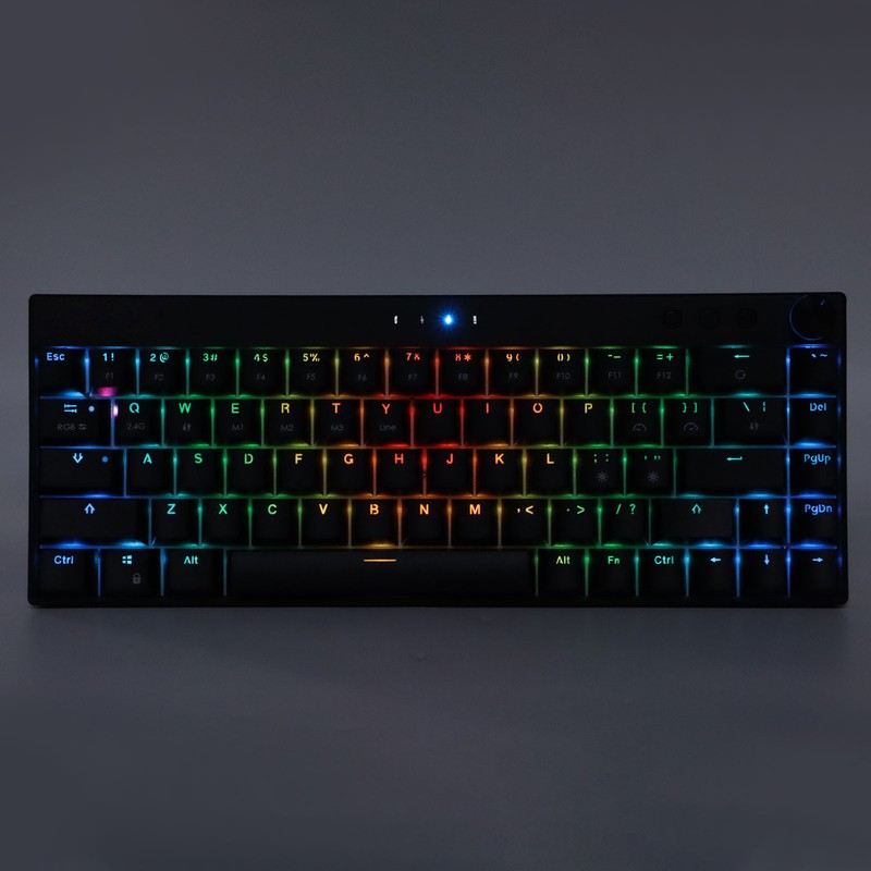 Mechanical Keyboard 68 Keys Three Modes RGB Backlight 1800mAh BatteryBlack