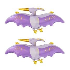 NIDHFG 2 Pieces Cartoon Dinosaur Balloons, Children'S Party Balloons, Party Decoration Balloons, Children'S Toy Balloons, Creative Aluminum Film Balloons.