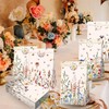 Pack of 12 Wildflower Theme Favor Bags Treat Candy Goodies