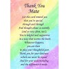 Thank You 'Mate' Poem Verse Greeting Card