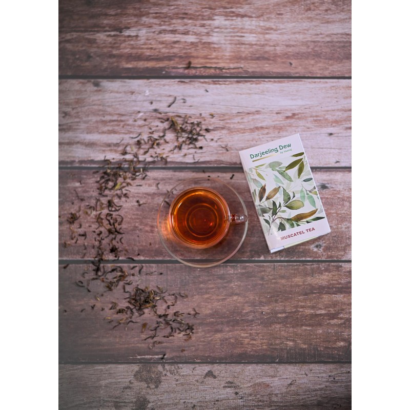 Darjeeling Dew Muscatel Tea by Vaanaj, Premium Loose Leaf Black