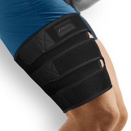 ReaPro Thigh Brace, Adjustable Thigh Support for Men and Women with 3 Velcro Fasteners, Thigh Compression Bandage Compression Cuff, Non-Slip for Left & Right