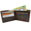FOMAX Men's Suede Wallet with RFID Protection, Genuine Leather Wallet