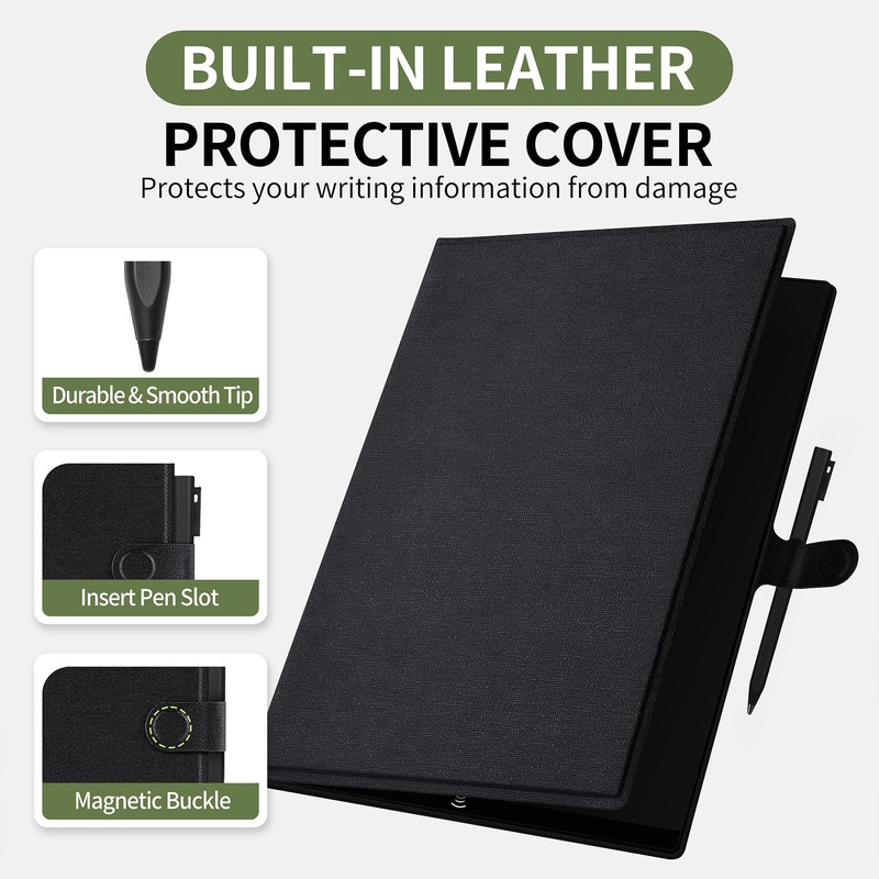 LCD Writing Tablet for Adults: 9.5 inch with Leather Case