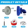 TUIBEIDAMAI Pool Inlet Nozzle 360° Rotatable, Pool Nozzle Adjustable, Pool