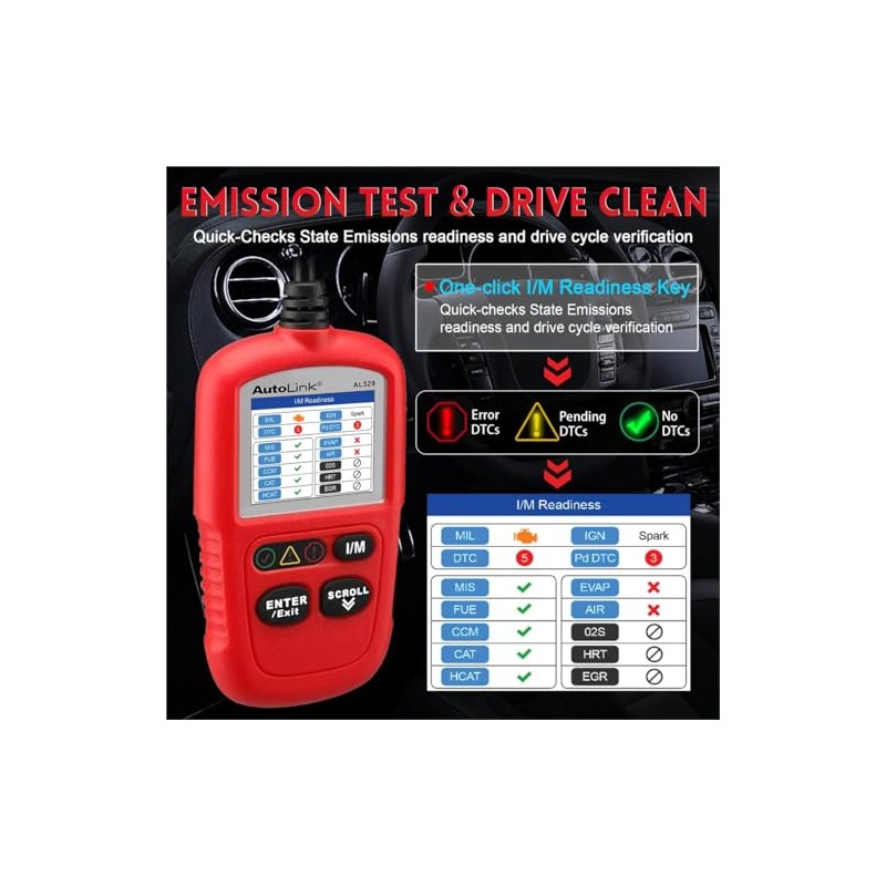 Autel AutoLink AL329 (AL319) OBD II & Can Herramienta de