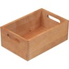 Kesper Allzweckkiste 29x18,5x11cm aus Buche, braun, 29 x 18.5 x