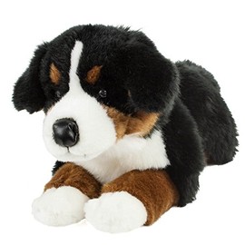Cuddly Toy Bernese Mountain Dog 45 cm Lying Brown / Black / White Plush Amber Mountain Dog Uni Toys