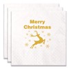 100 Count of Merry Christmas Paper Napkins for Christmas Party