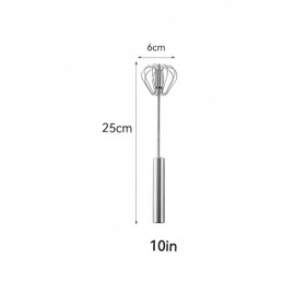 Egg beater, Hand Whisk, Stainless Steel Hand Push Egg Whisk， Hand Blender Mixer for Home Kitchen Tool beater, Cream Whisk and Whisking(1, Click to select 10)