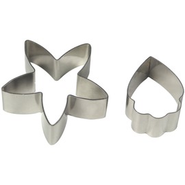 PME Stainless Steel Cymbidium Orchid Petal Cutters, Small Size, Set of 2, zzzz-s, Silver