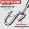 VIVBOO 66" Trailer Safety Cables with Hooks Tow Straps 2-Pack