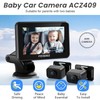 FEISIKE Baby Car Camera, 1080P Dual-Channel 5 inch Display Baby