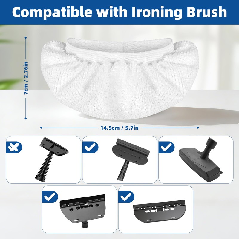 LOVECO 8 Pack Universal Microfiber Cloths for Handheld Steam Cleaner
