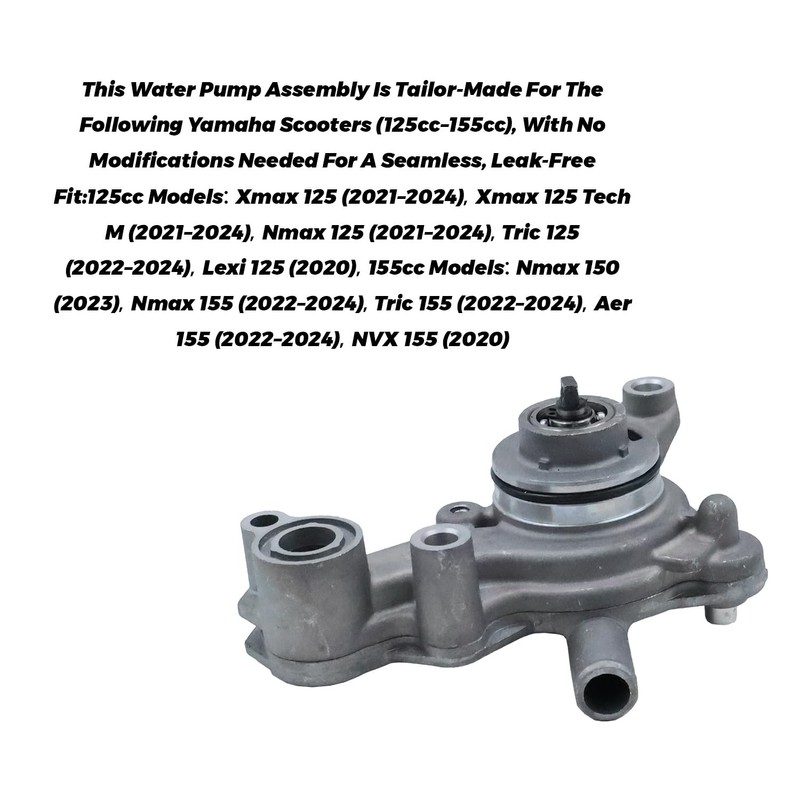 Water Pump Assembly Compatible with Yamaha Xmax125 Nmax125 Nmax155 Tric125